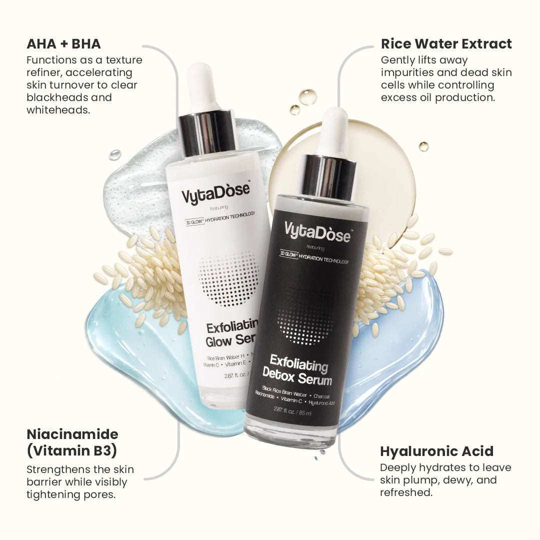 Exfoliating Rice Peel Serum Duo