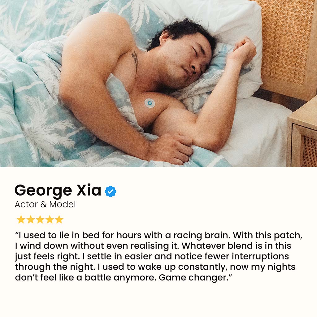 George Xia using Vytadose sleep patch for deeper rest and fewer night interruptions
