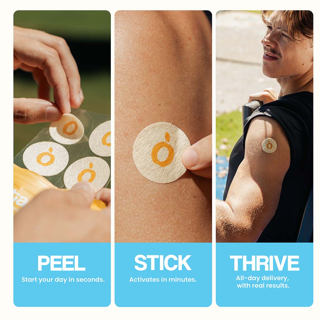 Vytadose patch application steps – peel, stick, and thrive with all-day nutrient delivery.